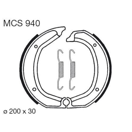 Brzdové čeľuste LUCAS MCS 940